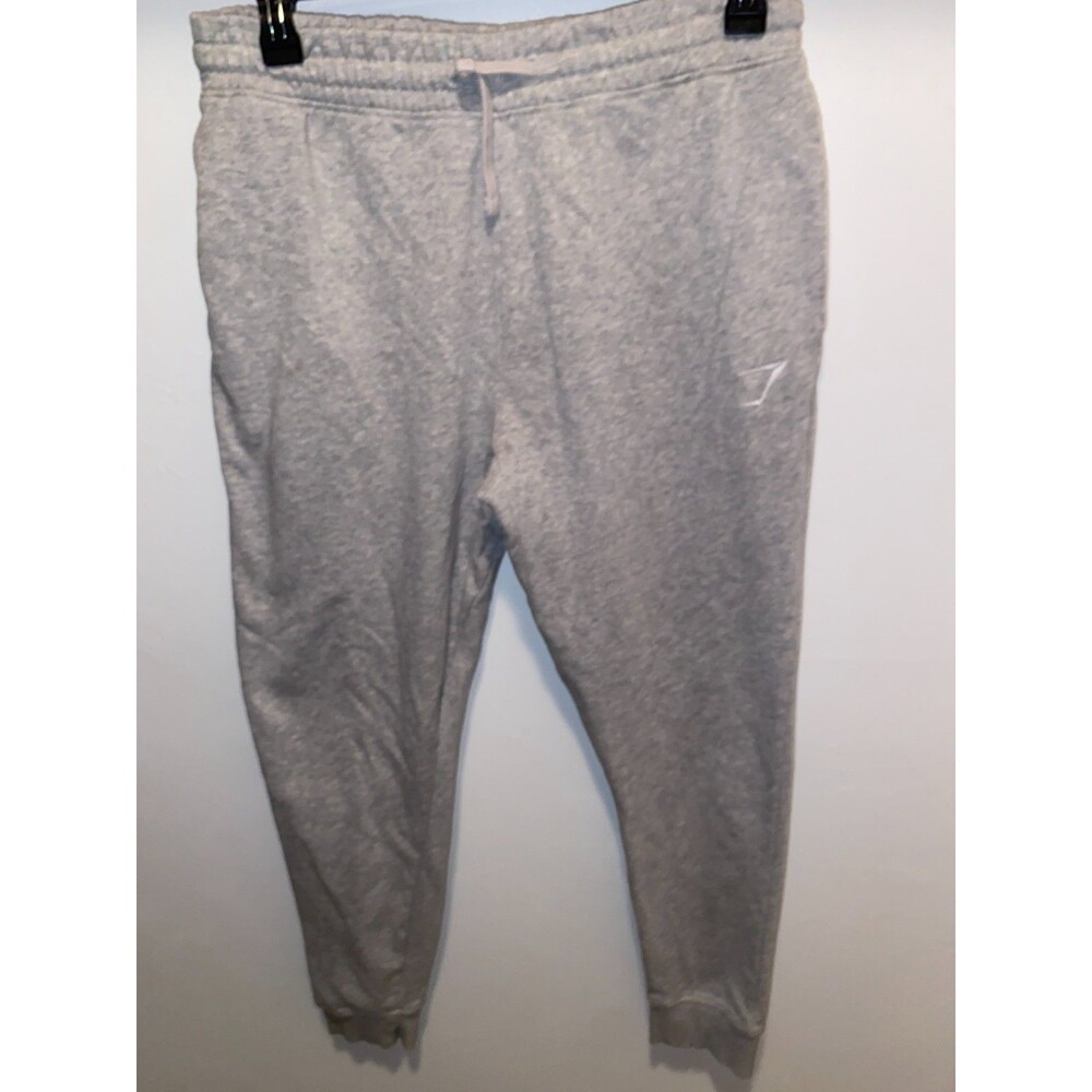 Gymshark Mens Size L Gray Fleece Sweatpants Gym Workout pants pocket